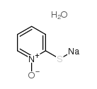 2-Mercaptopyridine-N-oxide,sodium salt hydrate structure