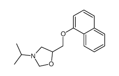 3-isopropyl-5-(1-naphthoxymethyl)oxazolidine Structure