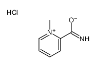 1-methylpyridin-1-ium-2-carboxamide,chloride结构式