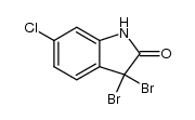 3,3-Dibromo-6-chloro-1,3-dihydro-indol-2-one Structure