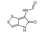 N-(4,5-Dihydro-5-oxo-1,2-dithiolo[4,3-b]pyrrol-6-yl)formamide structure