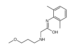 N-(2,6-dimethylphenyl)-2-(3-methoxypropylamino)acetamide Structure