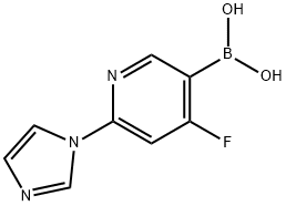 4-Fluoro-2-(imidazol-1-yl)pyridine-5-boronic acid图片