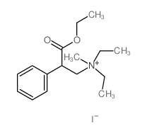 Benzeneethanaminium, b-(ethoxycarbonyl)-N,N-diethyl-N-methyl-,iodide (1:1) structure