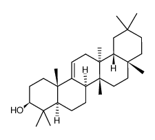 D:C-Friedoolean-9(11)-en-3β-ol Structure