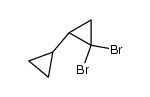 1,1-dibromo-2-cyclopropylcyclopropane Structure