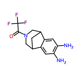 2,3,4,5-Tetrahydro-3-(trifluoroacetyl)-1,5-methano-1H-3-benzazepine-7,8-diamine Structure