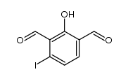 2-Hydroxy-4-iod-isophthalaldehyd Structure