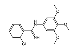 o-Chloro-N-(3,4,5-trimethoxyphenyl)benzamidine结构式