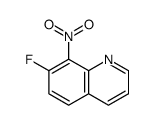 7-fluoro-8-nitroquinoline结构式