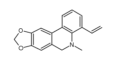 5-methyl-4-vinyl-5,6-dihydro-[1,3]dioxolo[4,5-j]phenanthridine Structure