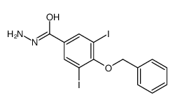 3,5-diiodo-4-phenylmethoxybenzohydrazide Structure