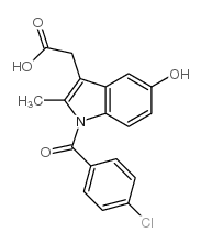 5-hydroxyindomethacin structure