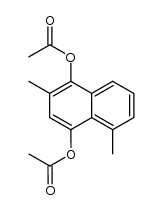 1,4-diacetoxy-2,5-dimethylnaphthalene结构式