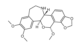 10,11-methanediyldioxy-2,3,8α-trimethoxy-(6α)-rheadane Structure