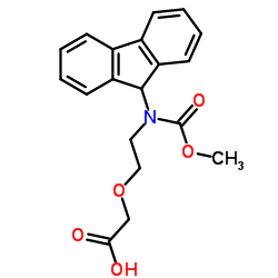 Fmoc-NH-PEG1-CH2COOH Structure