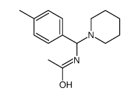 N-[(4-methylphenyl)-piperidin-1-ylmethyl]acetamide Structure