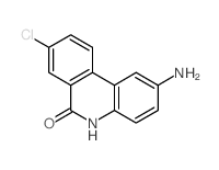6(5H)-Phenanthridinone,2-amino-8-chloro- structure