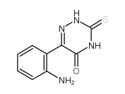 6-(2-氨基苯基)-3-疏基-1,2,4-噻嗪-5(4H)-酮结构式