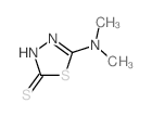 1,3,4-Thiadiazole-2(3H)-thione,5-(dimethylamino)-结构式