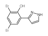 3-(3,5-DIBROMO-2-HYDROXYPHENYL)PYRAZOLE structure