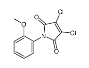 3,4-dichloro-1-(2-methoxyphenyl)pyrrole-2,5-dione结构式