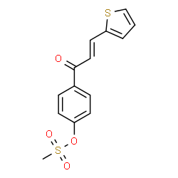 4-[3-(2-THIENYL)ACRYLOYL]PHENYL METHANESULFONATE structure