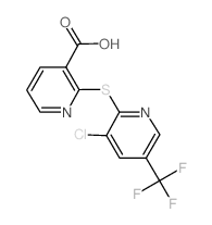 2-{[3-氯-5-(三氟甲基)-2-吡啶基]-硫烷基}烟酸结构式