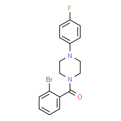 (2-bromophenyl)(4-(4-fluorophenyl)piperazin-1-yl)methanone structure