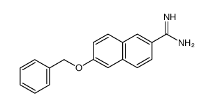 6-Benzyloxy-naphthalene-2-carboxamidine Structure