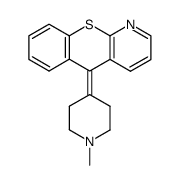 5-(1-methyl-piperidin-4-ylidene)-5H-thiochromeno[2,3-b]pyridine结构式