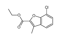 7-CHLORO-3-METHYL-BENZOFURAN-2-CARBOXYLIC ACID ETHYL ESTER structure