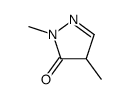 2,4-Dihydro-2,4-dimethyl-3H-pyrazol-3-one结构式