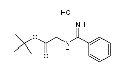 N-(tert-butoxycarbonylmethyl)benzamidine hydrochloride Structure