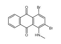 2,4-dibromo-1-(methylamino)anthracene-9,10-dione Structure