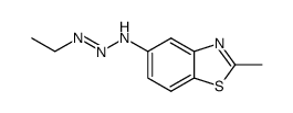 Benzothiazole, 5-(3-ethyl-2-triazeno)-2-methyl- (8CI)结构式