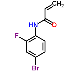 N-(4-Bromo-2-fluorophenyl)acrylamide结构式