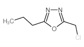 2-(Chloromethyl)-5-propyl-1,3,4-oxadiazole结构式