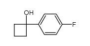 1-p-fluorophenyl-1-cyclobutanol结构式