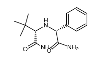 2-[1-(S)-aminocarbonyl-(2,2-dimethyl-propyl)-amino]-2-(R)-phenyl-acetamide结构式