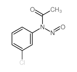 N-(3-chlorophenyl)-N-nitroso-acetamide Structure