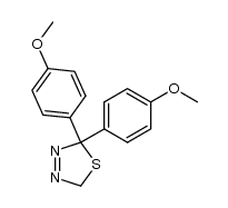 2,5-dihydro-2,2-bis(4-methoxyphenyl)-1,3,4-thiadiazole Structure