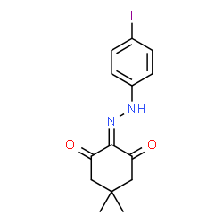 2-[(4-Iodophenyl)hydrazono]-5,5-dimethyl-1,3-cyclohexanedione结构式