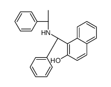 1-[(S)-phenyl-[[(1S)-1-phenylethyl]amino]methyl]naphthalen-2-ol结构式