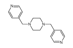 1,4-bis(pyridin-4-ylmethyl)piperazine Structure
