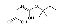 2-(2-methylbutan-2-yloxycarbonylamino)acetic acid Structure