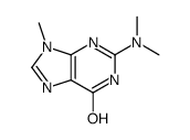 2-(dimethylamino)-9-methyl-3H-purin-6-one结构式