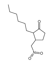 2-n-hexyl-3-nitromethylcyclopentanone Structure