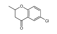 6-chloro-2-methyl-2,3-dihydrochromen-4-one结构式