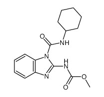 (1-cyclohexylcarbamoyl-1H-benzoimidazol-2-yl)-carbamic acid methyl ester结构式